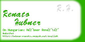 renato hubner business card